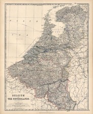 Europe and Netherlands Map By W. & A.K. Johnston