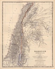 Asia and Holy Land Map By W. & A.K. Johnston