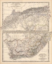 Africa and Africa Map By W. & A.K. Johnston