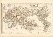 World and World Map By Adam & Charles Black