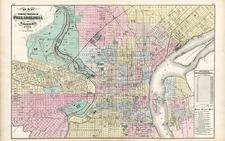 Mid-Atlantic Map By O.W. Gray  &  Henry Francis Walling