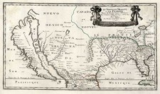 United States, Southeast, Southwest and California Map By Nicolas Sanson