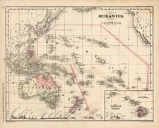 Australia & Oceania, Australia and Hawaii Map By Rand McNally & Company