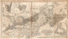 New England and Canada Map By Harper & Brothers