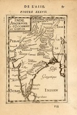 Asia and India Map By Alain Manesson Mallet