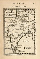 Asia and India Map By Alain Manesson Mallet