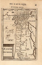 Middle East, Africa and North Africa Map By Alain Manesson Mallet