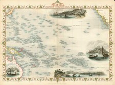 World, Australia & Oceania, Pacific, Oceania, Hawaii and Other Pacific Islands Map By John Tallis