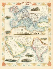 Europe, Europe, Asia, India, Central Asia & Caucasus and Middle East Map By John Tallis