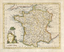 Europe and France Map By Thomas Kitchin