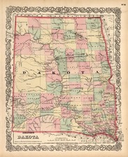 Plains and Rocky Mountains Map By G.W.  & C.B. Colton