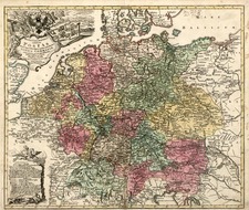 Europe, Netherlands, Austria, Baltic Countries and Germany Map By Tobias Conrad Lotter