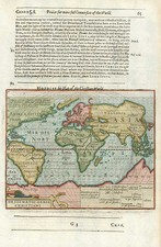 World and World Map By Jodocus Hondius / Samuel Purchas