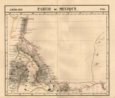 Mexico Map By Philippe Marie Vandermaelen