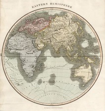World and Eastern Hemisphere Map By John Thomson