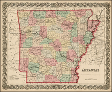 South Map By Joseph Hutchins Colton