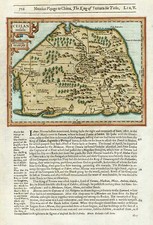 Asia and India Map By Jodocus Hondius / Samuel Purchas
