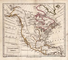 North America Map By V Woodthorpe / R. Robert