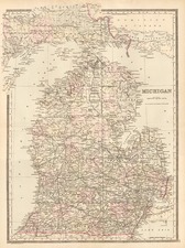 Midwest Map By William Bradley & Bros.