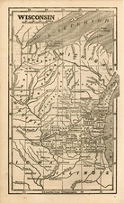 Midwest Map By Ensign, Bridgeman & Fanning