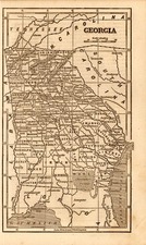 Southeast Map By Ensign, Bridgeman & Fanning