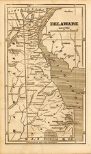 Mid-Atlantic Map By Ensign, Bridgeman & Fanning