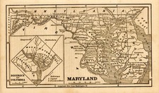 Mid-Atlantic Map By Ensign, Bridgeman & Fanning