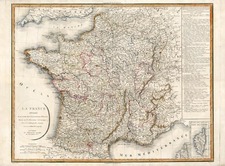 Europe, France and Balearic Islands Map By Charles Francois Delamarche