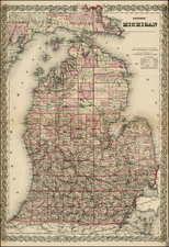 Midwest Map By G.W.  & C.B. Colton