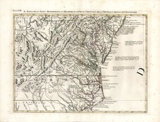 Mid-Atlantic and Southeast Map By Antonio Zatta