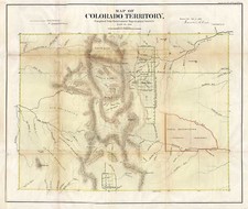 Southwest and Rocky Mountains Map By General Land Office