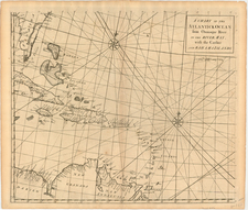 World, Atlantic Ocean, United States, Mid-Atlantic and Southeast Map By Edmond Halley