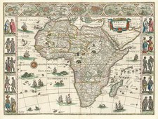 Africa and Africa Map By Willem Janszoon Blaeu