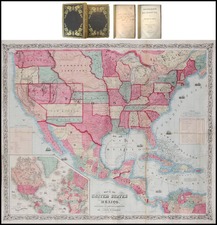 United States Map By Alvin Jewett Johnson  &  Ross C. Browning