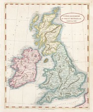 Europe and British Isles Map By Aaron Arrowsmith