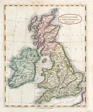 Europe and British Isles Map By Aaron Arrowsmith