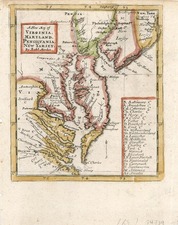 Mid-Atlantic and Southeast Map By Robert Morden