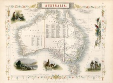 Australia & Oceania and Australia Map By John Tallis