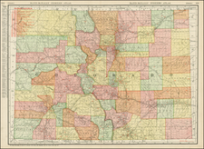 Southwest, Rocky Mountains and Colorado Map By Rand McNally & Company