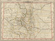 Southwest and Rocky Mountains Map By George F. Cram