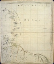 Caribbean and South America Map By Thomas Jefferys / William Faden