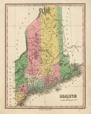 New England Map By Anthony Finley