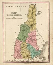 New England Map By Anthony Finley