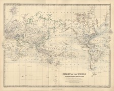 World and World Map By W. & A.K. Johnston