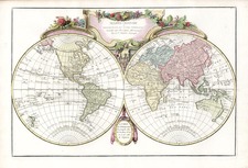 World and World Map By Charles Francois Delamarche