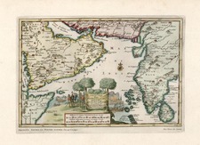 Asia, India, Central Asia & Caucasus and Middle East Map By Pieter van der Aa