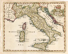 Europe, Italy and Balearic Islands Map By Thomas Jefferys