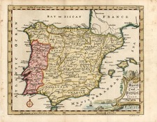 Europe, Spain and Portugal Map By Thomas Jefferys