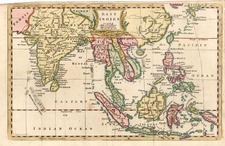 Asia, China, India, Southeast Asia and Philippines Map By Thomas Jefferys