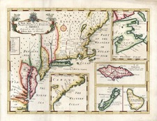 New England, Mid-Atlantic and Caribbean Map By Edward Wells